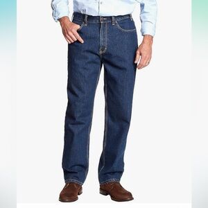 KIRKLAND Signature Dark Blue Denim Jeans 36”x30” $30 EUC